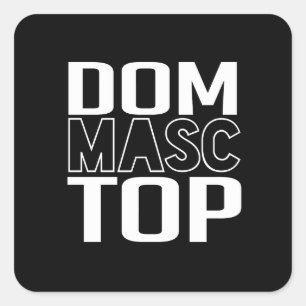 Sticker Carré Dom Masculin Haut