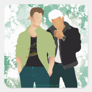 Sticker Carré Dommage comme nous - AC