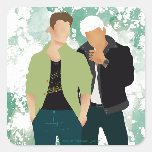 Sticker Carré Dommage comme nous - AC (Devant)