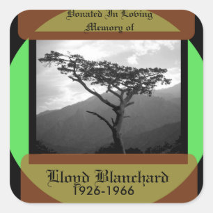 Sticker Carré Don en mémoire de