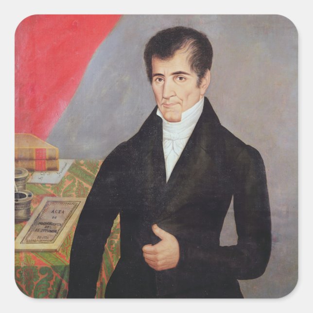 Sticker Carré Don Jose Cecilio del Valle (Devant)