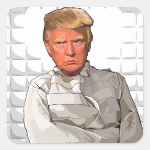 Sticker Carré Donald dans une anti peinture d'atout de camisole