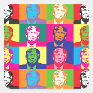 Sticker Carré donald trump