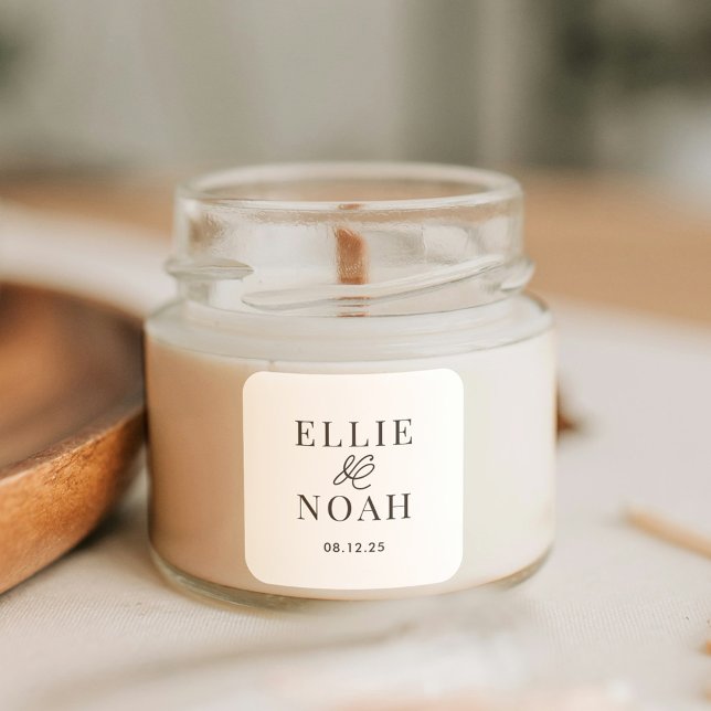 Sticker Carré Donc Dans L'Amour Éditable Couleur Mariage Favoris (Créateur téléchargé)