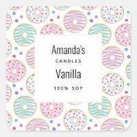 Donut Motif mignon Bougie colorée affaires