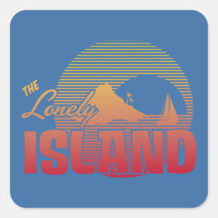 Sticker Carré Dookie Island - Couleur