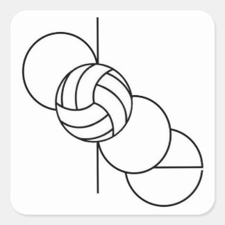 Sticker Carré Dope Volleyball