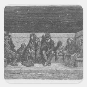 Sticker Carré Dormir sous les étoiles