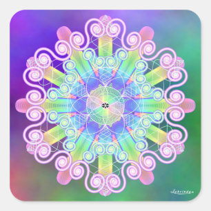 Sticker Carré Doucement,