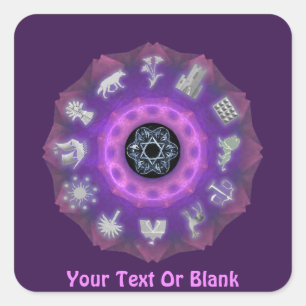 Sticker Carré Douze tribus