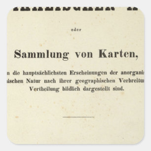 Sticker Carré Dr. Heinrich Berghaus de page titre