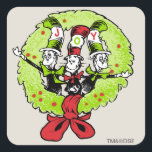 Sticker Carré Dr Seuss | Grinch | Who-ville Christmas Joy<br><div class="desc">Joie au monde - et Who-ville! La ville du Dr Seuss et la maison du Whos (ainsi que le fameux Grinch). Un design festif pour toute la famille avec une couronne et des personnages de dessins animés colorés qui épellent le mot "Joie". Un rappel de ce qu'est vraiment Noël. Les...</div>