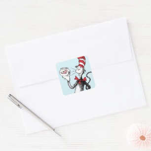 Sticker Carré Dr. Seuss Le Chat Chapeauté & Krinklebine