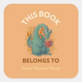 Sticker Carré Dragon Cette propriété appartient aux Boîtes