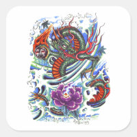 Dragon d'eau Oriental cool Lotus