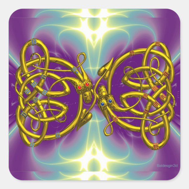 STICKER CARRÉ DRAGONLOVE (Devant)