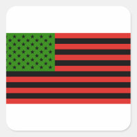 Drapeau afro-américain - Noir rouge et vert