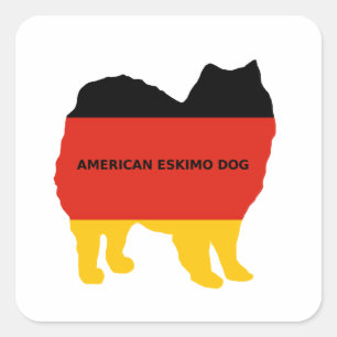 Sticker Carré drapeau américain eskimo