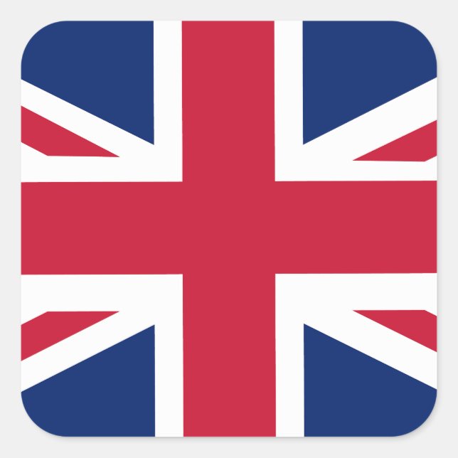 Sticker Carré Drapeau anglais patriotique (Devant)