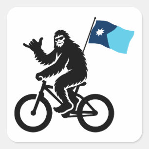 Sticker Carré Drapeau Bigfoot Cycling Minnesota