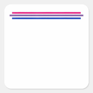 Sticker Carré Drapeau Bisexualité Lgbt Bi Pride