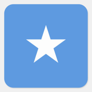 Sticker Carré Drapeau de la Somalie