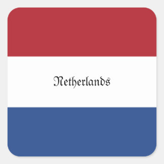 Sticker Carré Drapeau de Pays-Bas