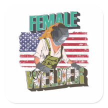 Drapeau de soudeur féminin USA cadeau pour soudeur