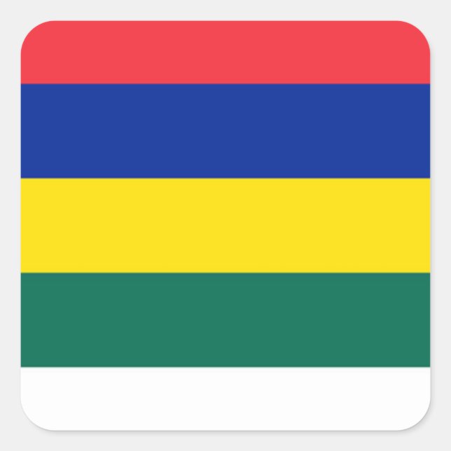 Sticker Carré Drapeau de Terschelling (Devant)