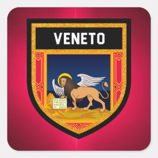 Sticker Carré Drapeau de Veneto