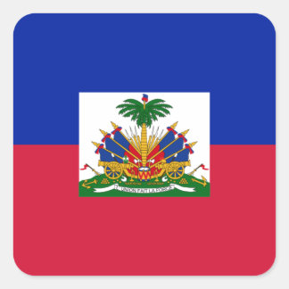 Sticker Carré Drapeau d'Haïti - Drapeau d'Haïti