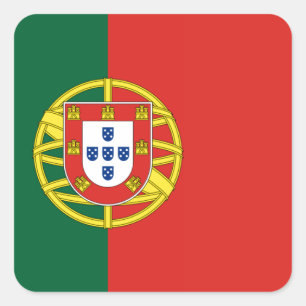 Sticker Carré Drapeau du Portugal