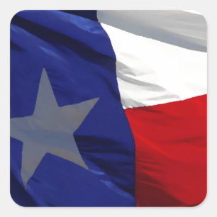 Sticker Carré Drapeau du Texas Pop Art