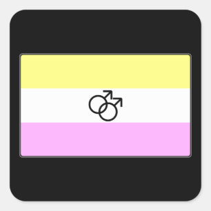 Sticker Carré Drapeau Gay Twink Pride