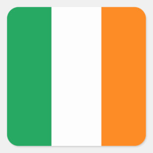Sticker Carré drapeau irlandais