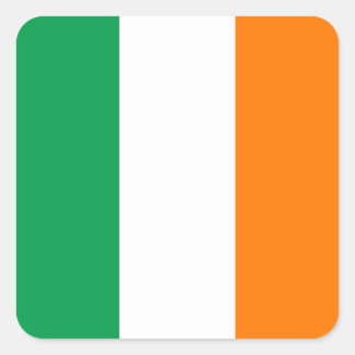Sticker Carré drapeau irlandais