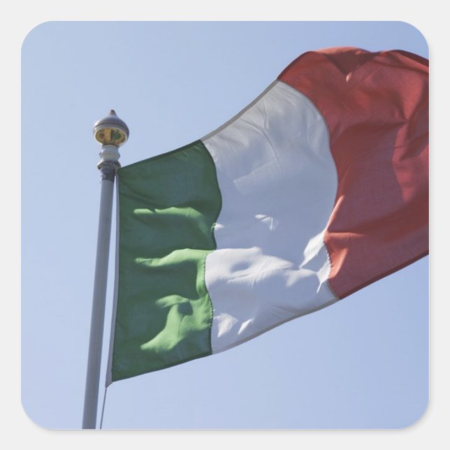 Sticker Carré Drapeau irlandais (Devant)