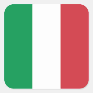 Sticker Carré Drapeau Italie/Italie