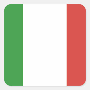 Sticker Carré Drapeau italien