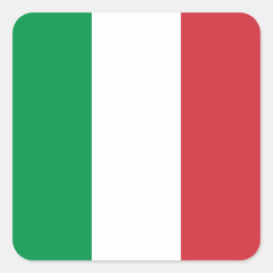 Sticker Carré Drapeau italien