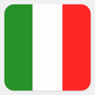 Sticker Carré Drapeau italien d'Italie bandiera d'Italia Tricolo