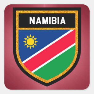 Sticker Carré Drapeau Namibie