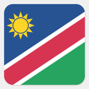 Sticker Carré Drapeau Namibie
