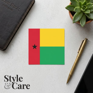 Sticker Carré Drapeau national de la Guinée-Bissau