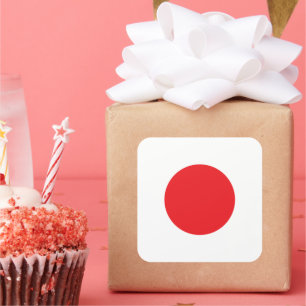 Sticker Carré Drapeau national du Japon