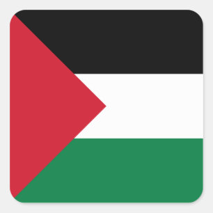 Sticker Carré Drapeau palestinien