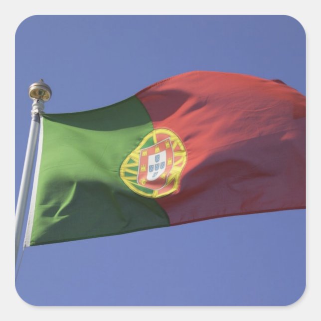 Sticker Carré Drapeau portugais RF) (Devant)