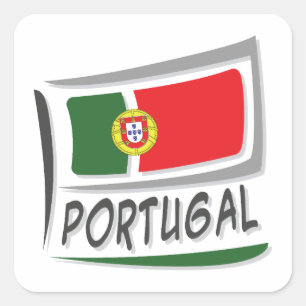 Sticker Carré Drapeau Portugal Pride X