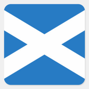 Sticker Carré Drapeau Saltire de l'Ecosse