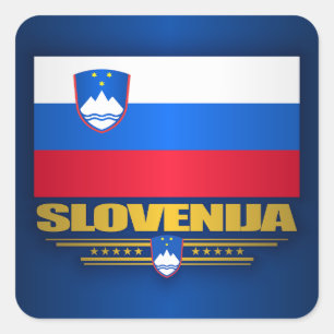 Sticker Carré Drapeau Slovenija (Slovénie)